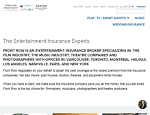 Tablet Screenshot of frontrowinsurance.com